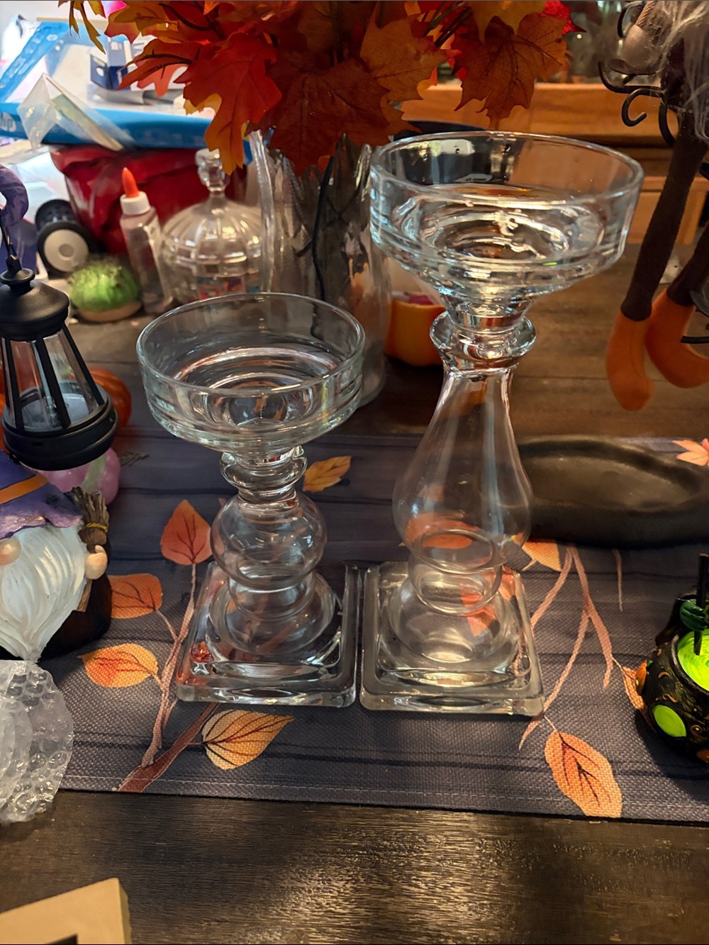 Crystal Candle Holders - Set of 2